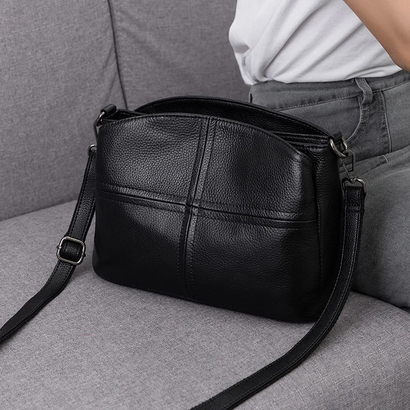 

100% Genuine leather Women's Handbag 2026 New fashion Cowhide Shoulder Bag Simple And Elegant Crossbody Bag For Commuting