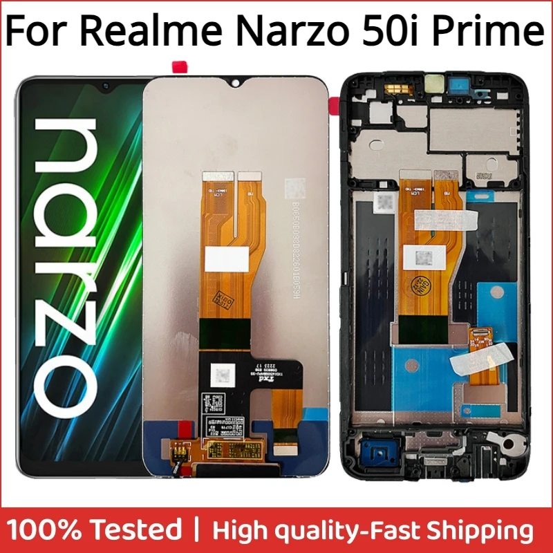 

6.5" IPS For Realme Narzo 50i Prime RMX3506 LCD Display Touch Screen Digitizer Assembly