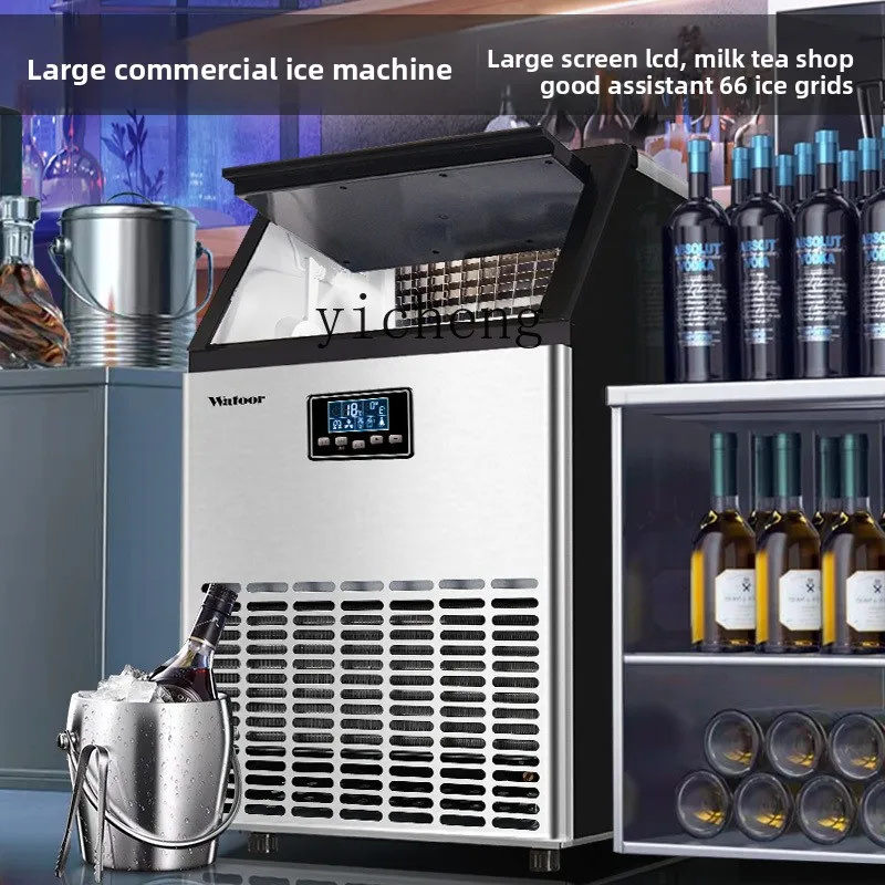 

ZC Ice Machine Commercial Milk Tea Shop 300lb 150kg Large Bar Automatic Ice Cube Machine Split Machine