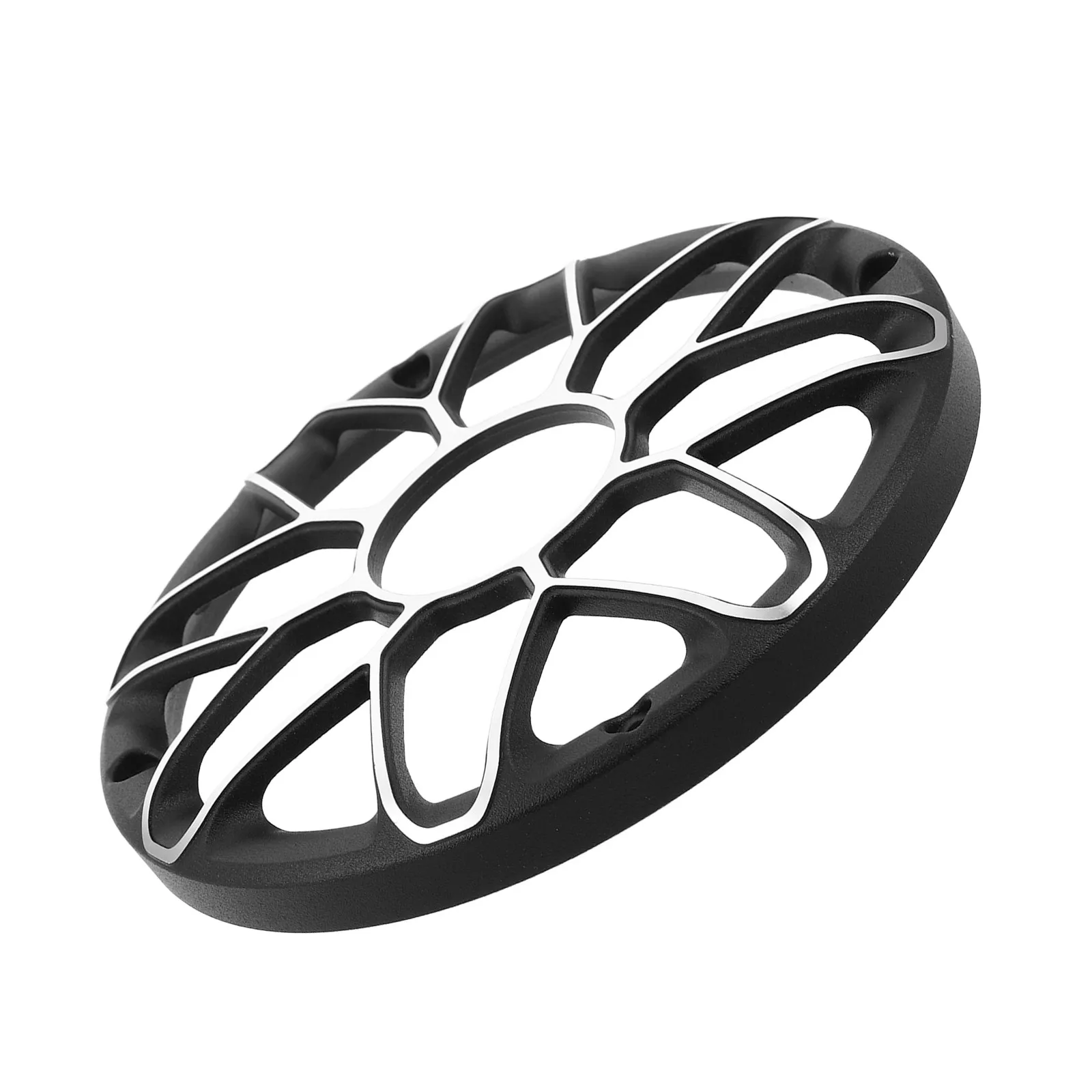 6.5 Inch Black Car Mesh Speaker Cover Heavy Duty Aluminum Alloy Universal Round Grill Protector for Car Stereo Audio Upgrade DIY