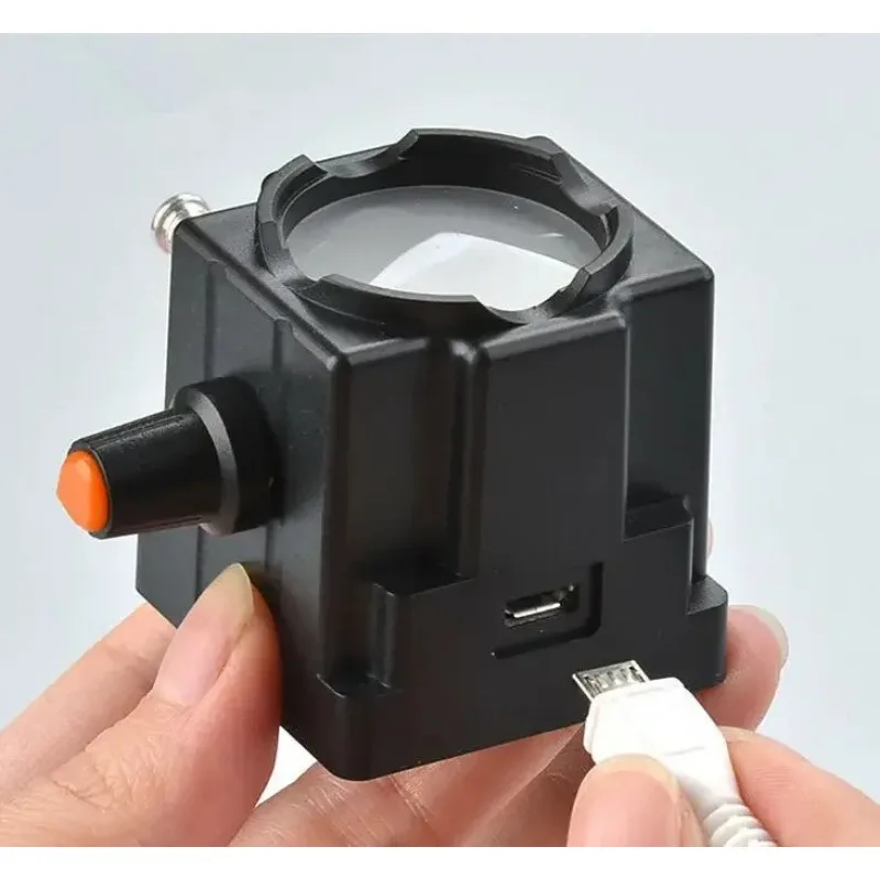 Microscópio biológico de led, recarregável, fonte de luz, ajustável, biologia óptica, lâmpada de fundo, iluminador de microscópio