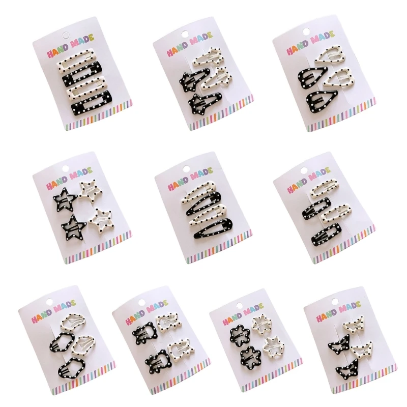 Women Hair Pin Barrette Hair Clip 2000s Trend Side Clip Fashionable Elegant Sweet Spotty Photo Props