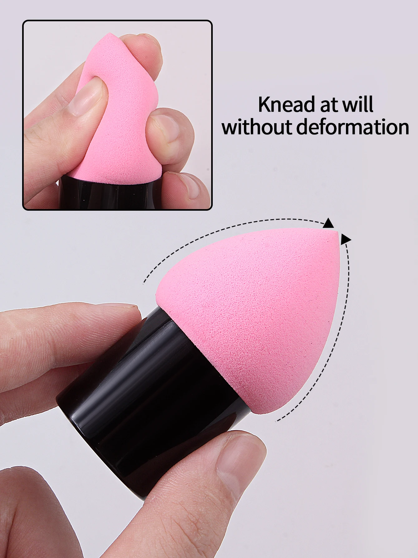2pcs Mushroom Brush Water Drop Makeup Egg Makeup Sponge Powder Puff Delicate Non Powder Makeup Egg Wet and Dry Dual Use