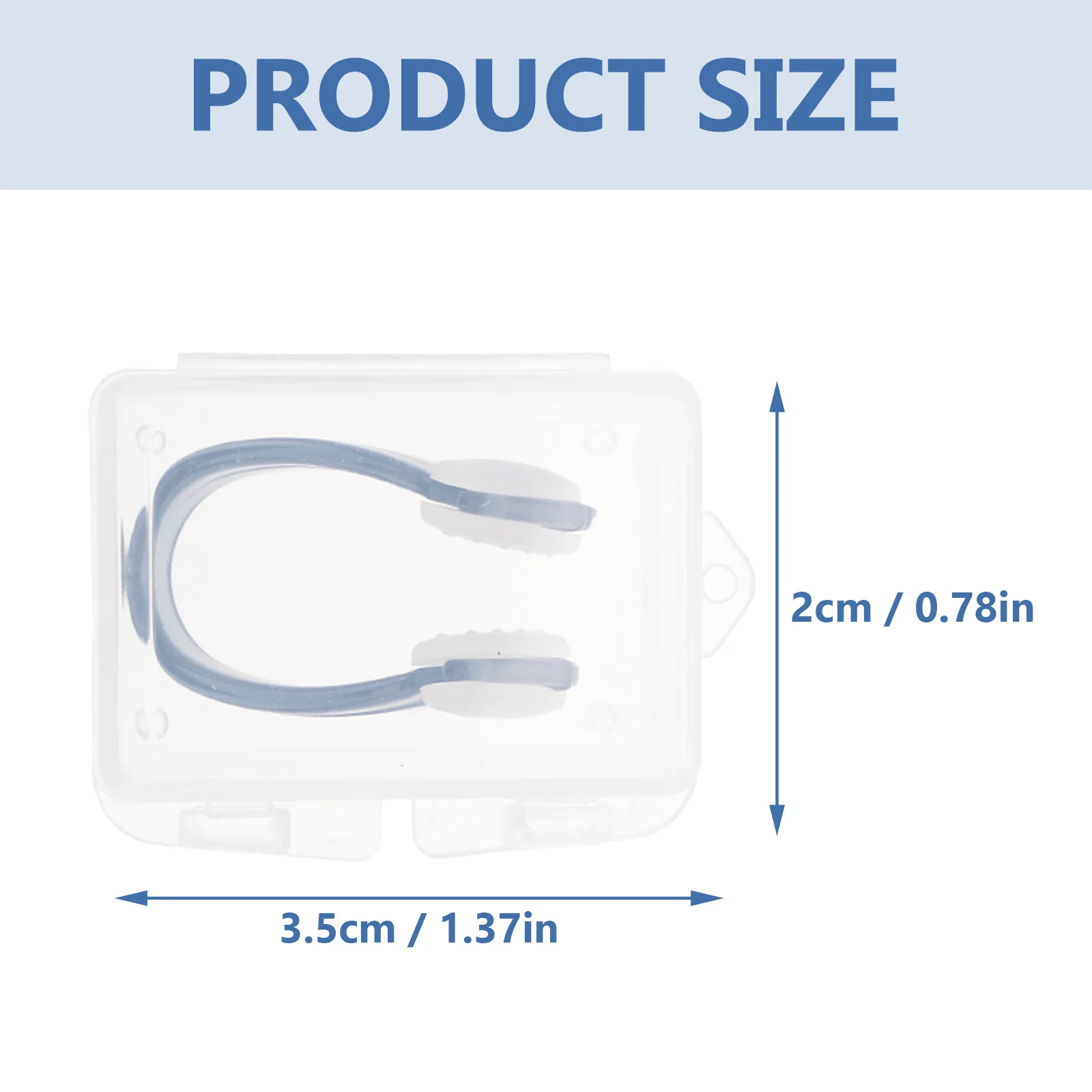 5 صناديق مشابك أنف احترافية، سدادات سباحة مقاومة للاهتراء، صندوق تخزين محمول، سدادات أنف طويلة مريحة طوال اليوم