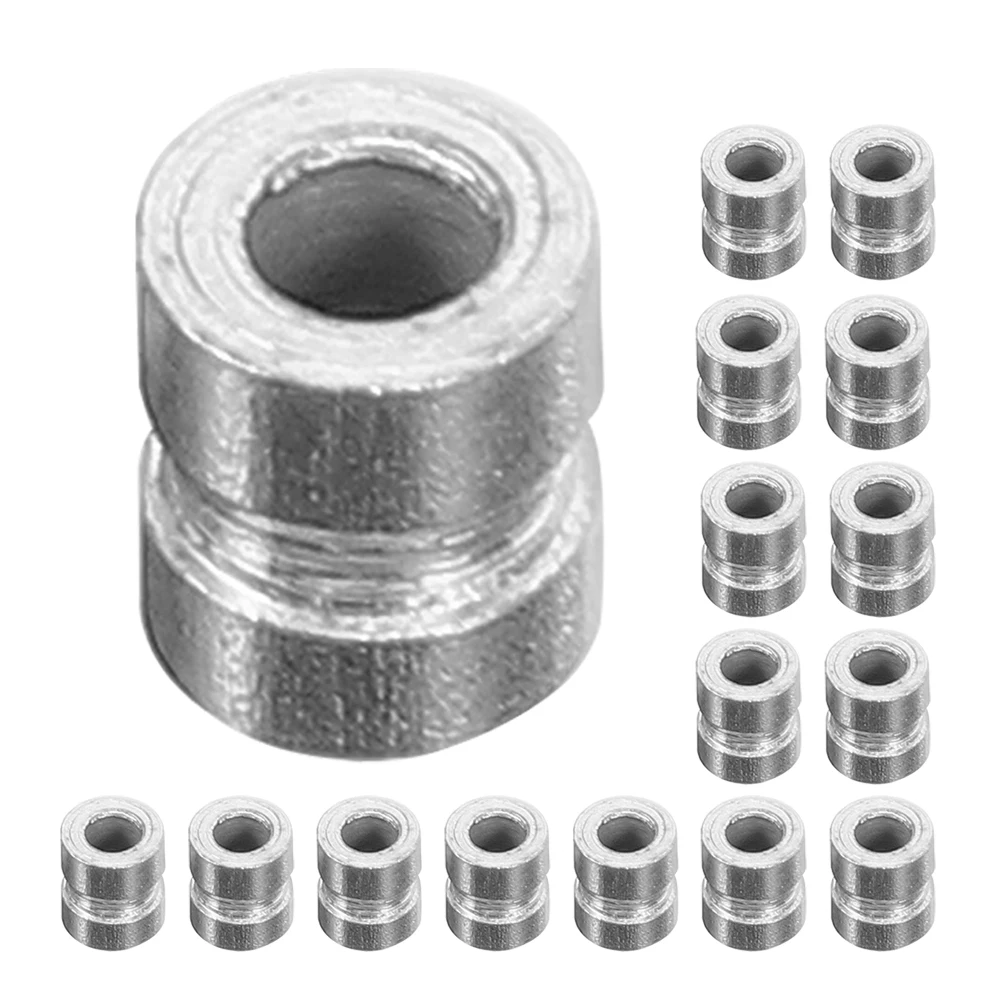 

20pcs Electric Guitar Strings Beads 6mmx5mmx1mm Silver Professional Folk Guitar String Accessories Replacement Parts