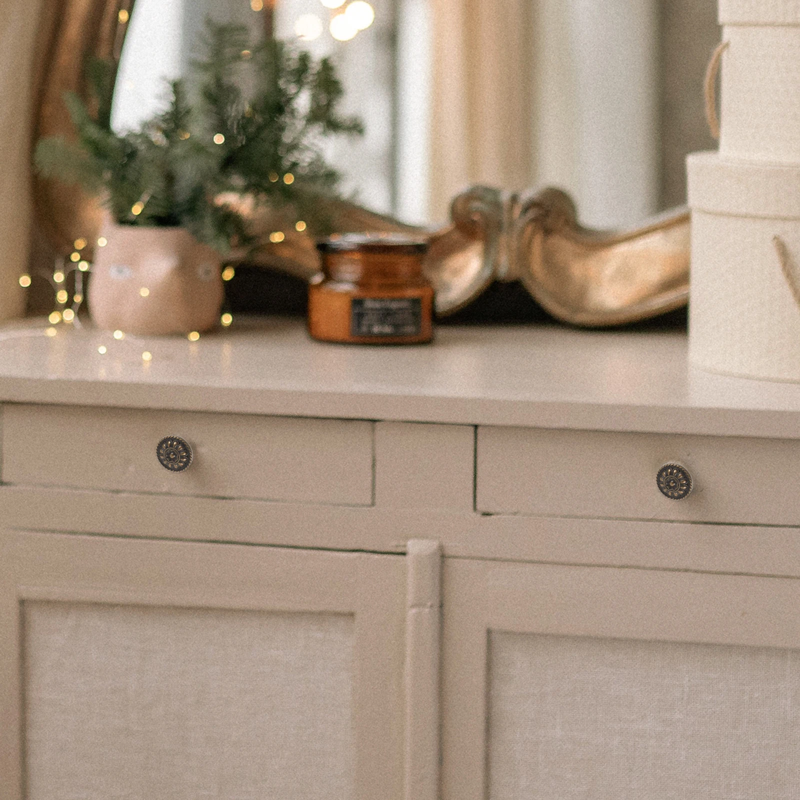 

3 pcs Door Knobs Vintage Cabinet Hardware Decorative Drawer H les for Furniture Dresser Pulls Round Retro knobs