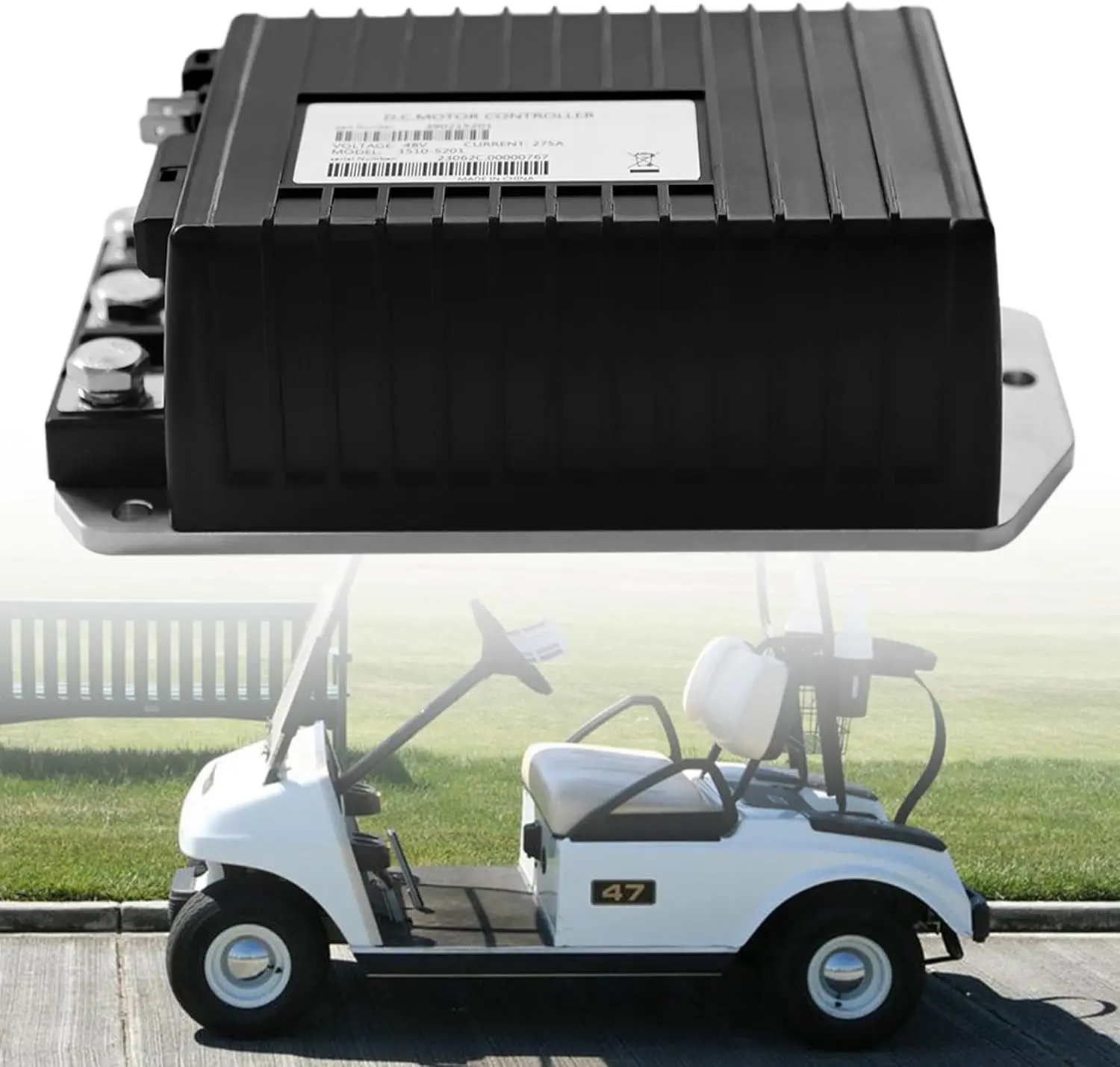 

48V 250A Golf Cart Speed Controller 1510-5201 fit Curtis Club Car DS Precedent 2000-2008 IQ System Replacement for 1510A-5251