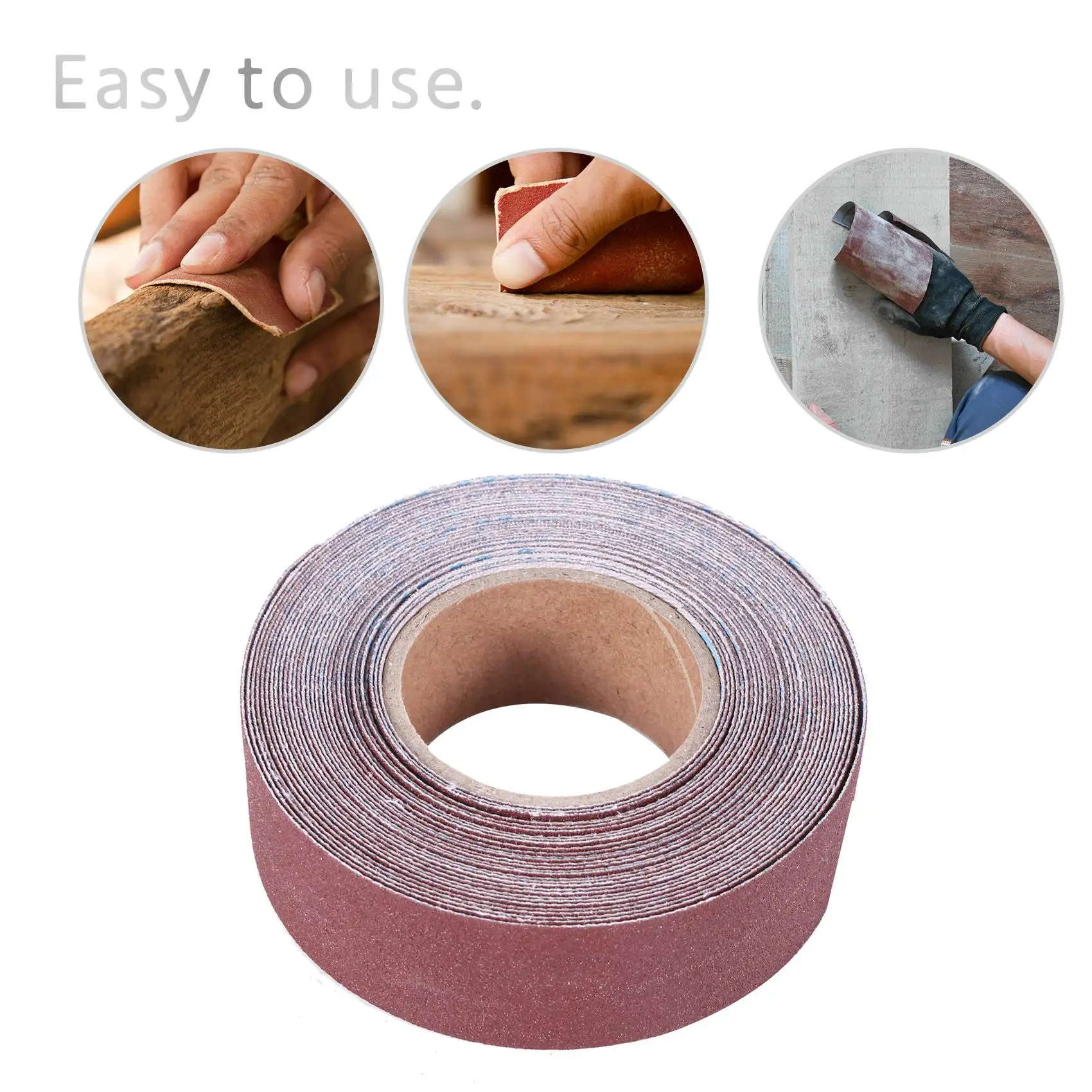 

ABWZ-5 Size 6M 150-600 Grit Woodworking Sandpaper Abrasive Emery Cloth Roll Dry Polishing Sanding Tools For Metal Wood