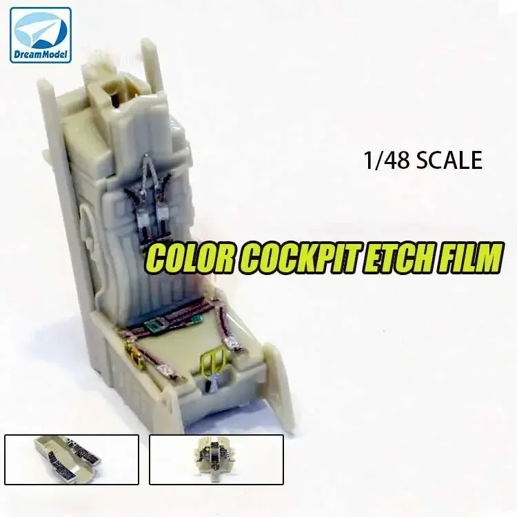 Dream Model Kolorowa folia do wytrawiania kokpitu F-14A F-15C J-11 F-16CJ E/A-18G Skala 1/48