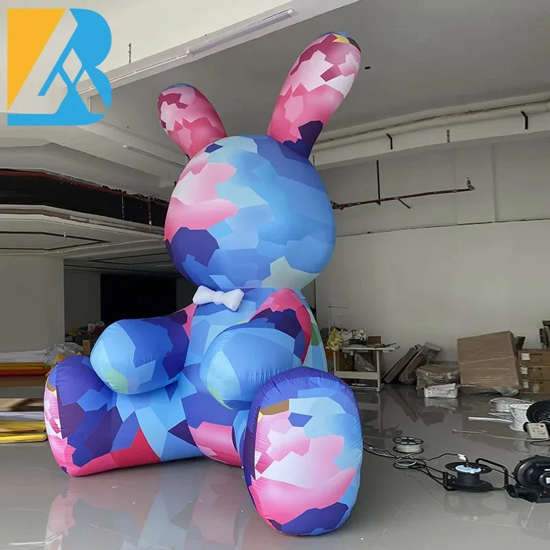 Factory Direct Colorful Printing Giant Blow up Easter Bunny for Picnic Decorations Toys