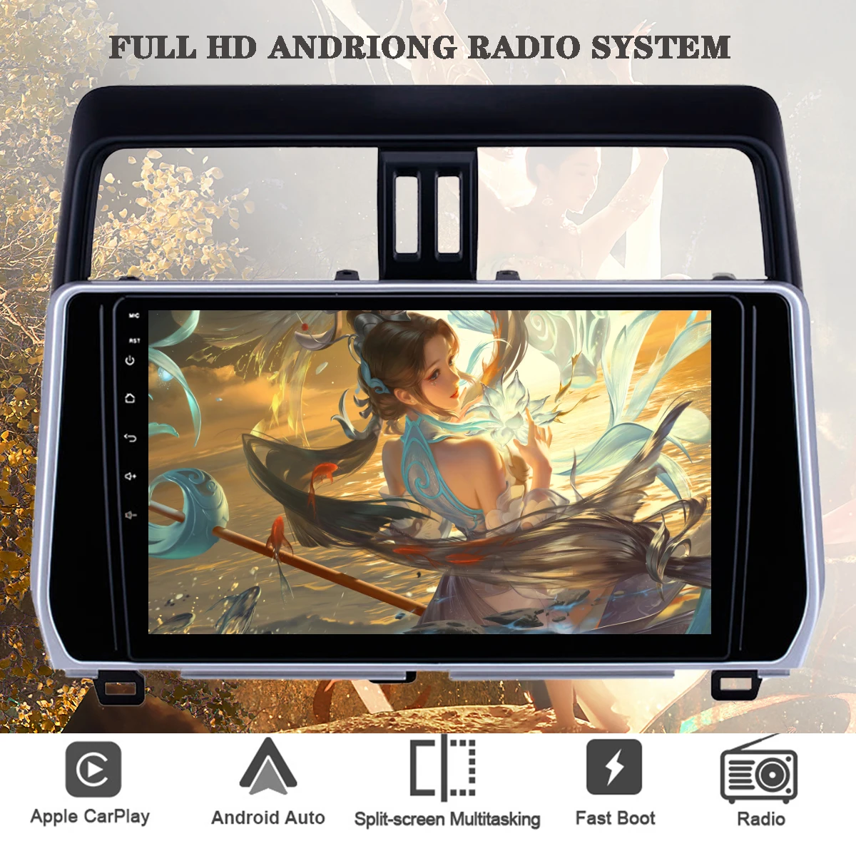 Android 13 For Toyota Land Cruiser Prado 150 2017 2018 2019 2020 Car Radio Multimedia Player Navigation Stereo 2Din DVD Cassette