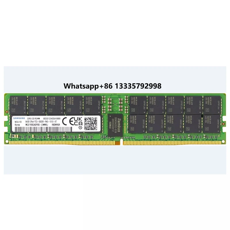 

Wholesale price New M321R8GA0PB0-CWM 64GB 2Rx4 DDR5 5600MHz EC8 RDIMM PC5-44800 ECC Registered Memory