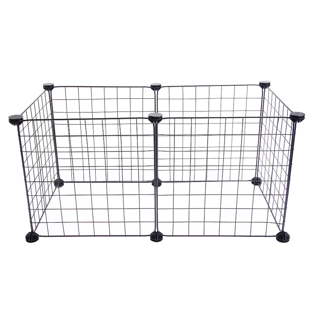 

Pet Fence Dog Mesh House Iron Durable PP Plastic ABS Buckle Easy Install Detachable Storage Transport Pet Gate Safety Enclosure