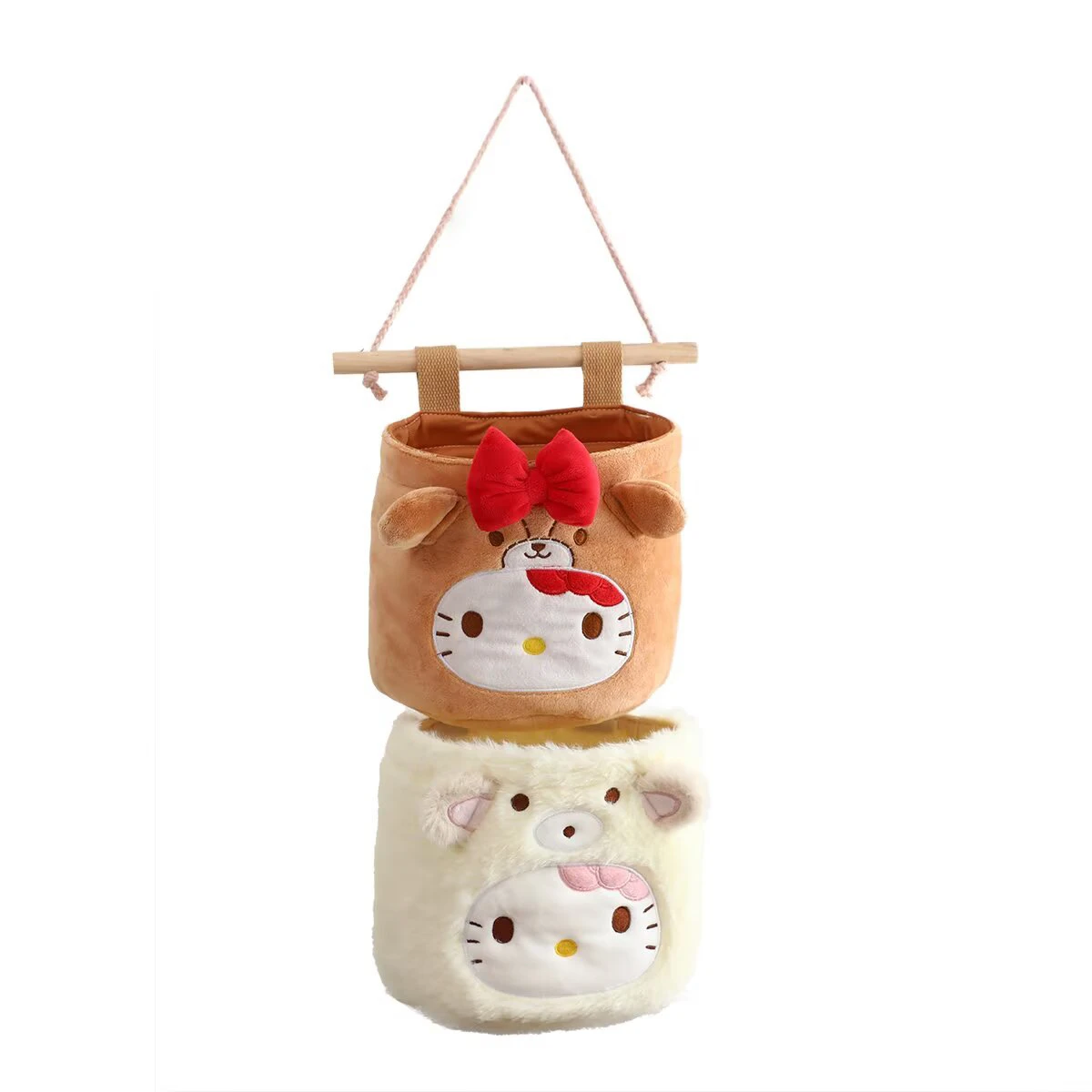 Sanrio Kuromi My Melody Small Hanging Bag Dormitory Bedhead Door Rear Hanging Storage Bag Fabric Miscellaneous Hanging Bag