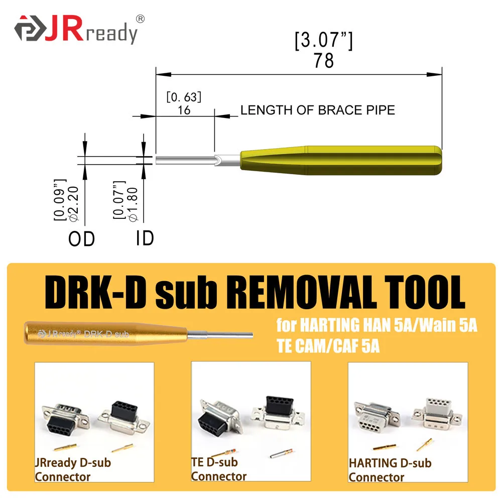 JRready ST5227 Solid Contact Extraction Tools for TE/AMP/Harting/HARTING HAN Series Connector