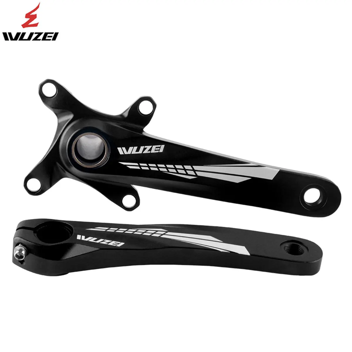 

WUZEI MTB Crank 104 BCD Mountain Bike Sprocket 170 175mm Gravel Bicycle Crank Arm Steel Shaft Cranks for Shimano M4100 M5100