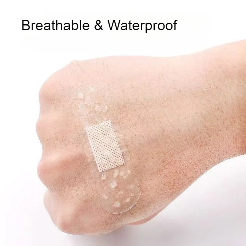 50 قطعة/المجموعة مقاوم للماء الفرقة المعونة تضميد الجروح التصحيح الشائكة الجص الإسعافات الأولية الجص لاصق الضمادات 72x19 مللي متر/38x38 مللي متر