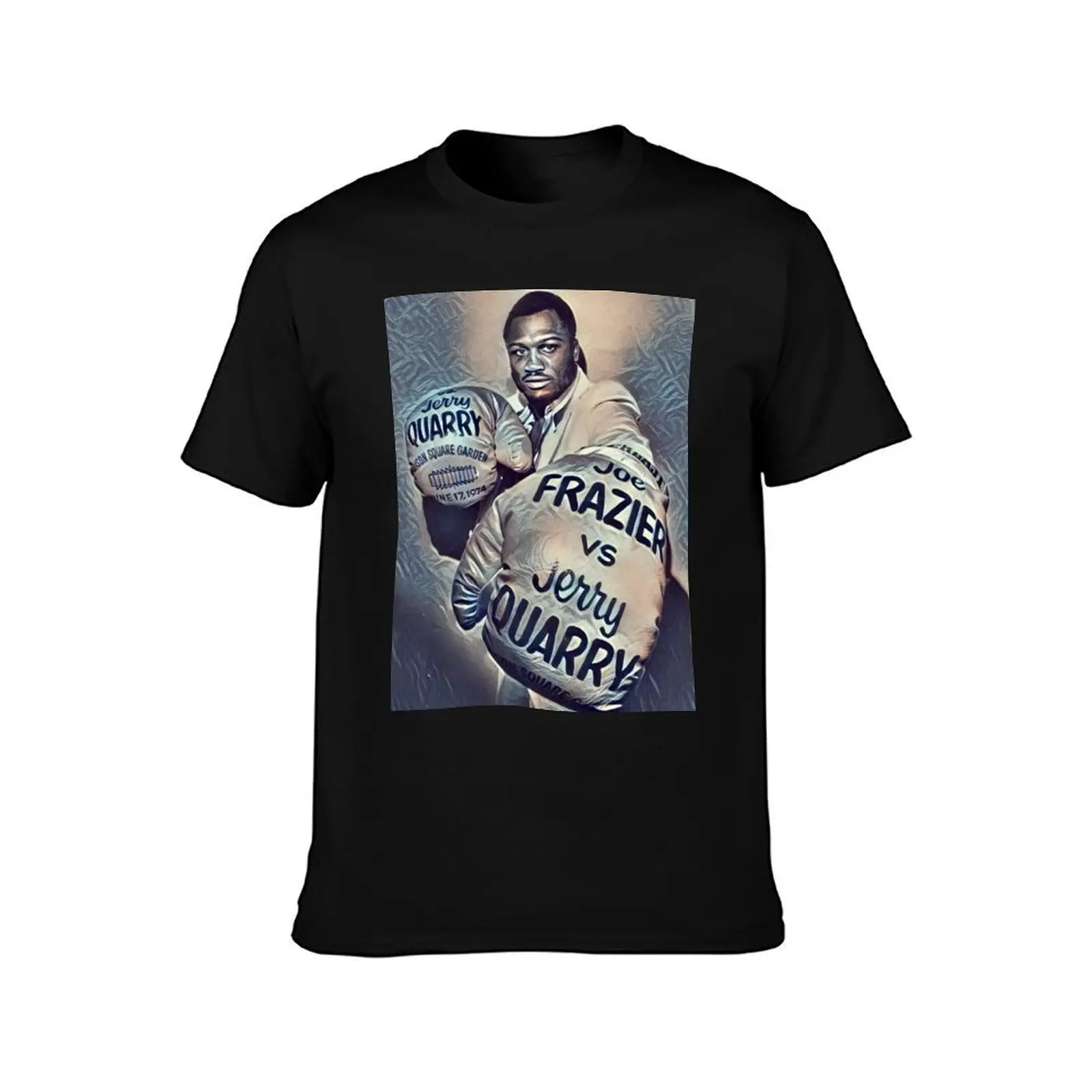 Joe Frazier ready for Jerry Quarry T-Shirt Holiday Simple Tee Shirt T-Shirt