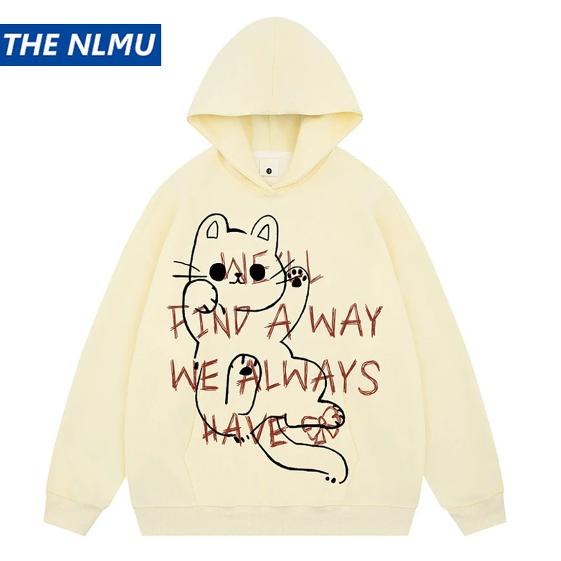 

Men Hoodies Y2K Streetwear Cartoon Graphic Hooded Sweatshirt Streetwear Hip Hop Baggy Pullover Harajuku Tops Clothing