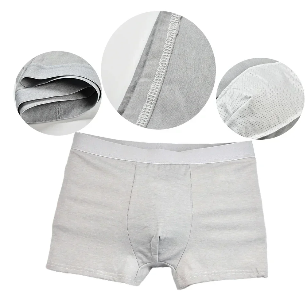 3pcs Boxers Shorts Mens Cotton Male Boxers Panties Flat Angle Underwear Sports Briefs Underpants Large Size Boyshorts 50-105kg