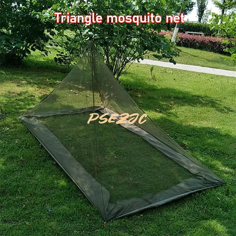 Outdoor Camping Single Person Triangle Mosquito Net Portable Prevention Tourism and Leisure Tent Easy To Build