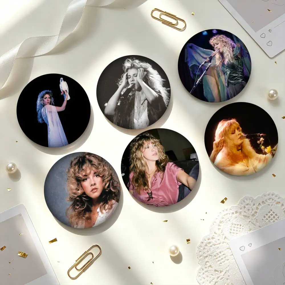 S-Stevie Nicks C-Classic Rock  25 32 44 58 75mm Badges Personalized Round Brooches Pins Accessory Gift
