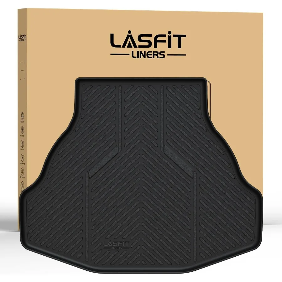 

AllWeather Custom Fit TPE Cargo Mat for Honda Accord Sedan 20132017 Trunk Tray with Perfect Fit Black Designed for Enhanced Pro