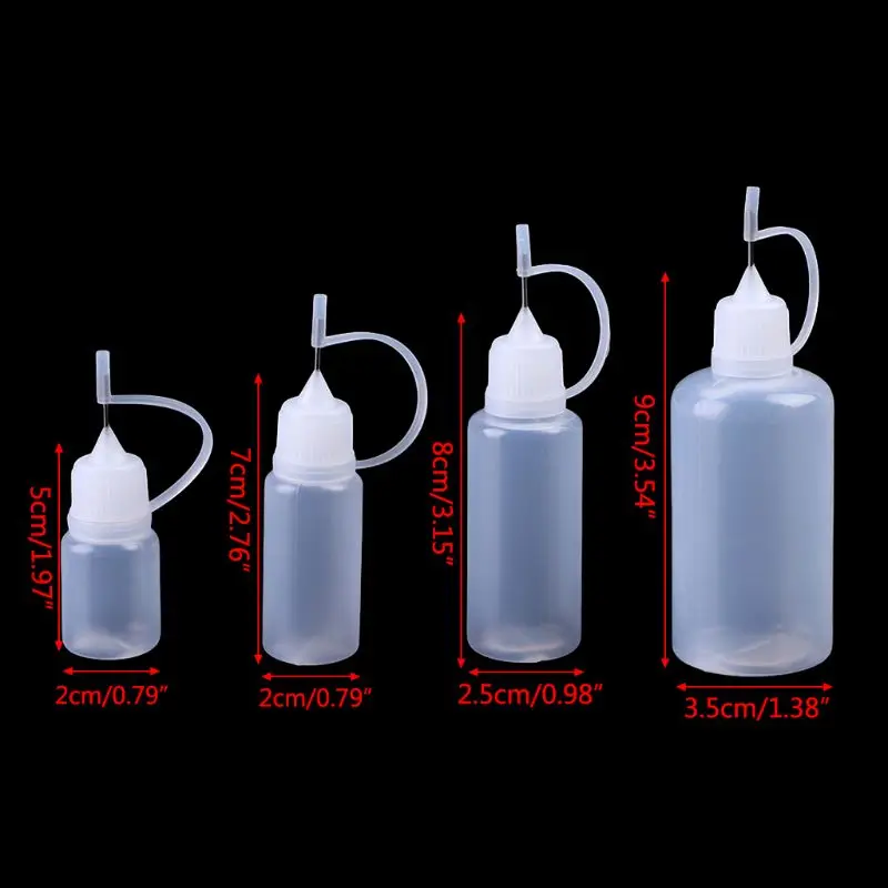 Needle Tip Bottle with Liquid Dispenser Oil Solvent Applicator Dropper