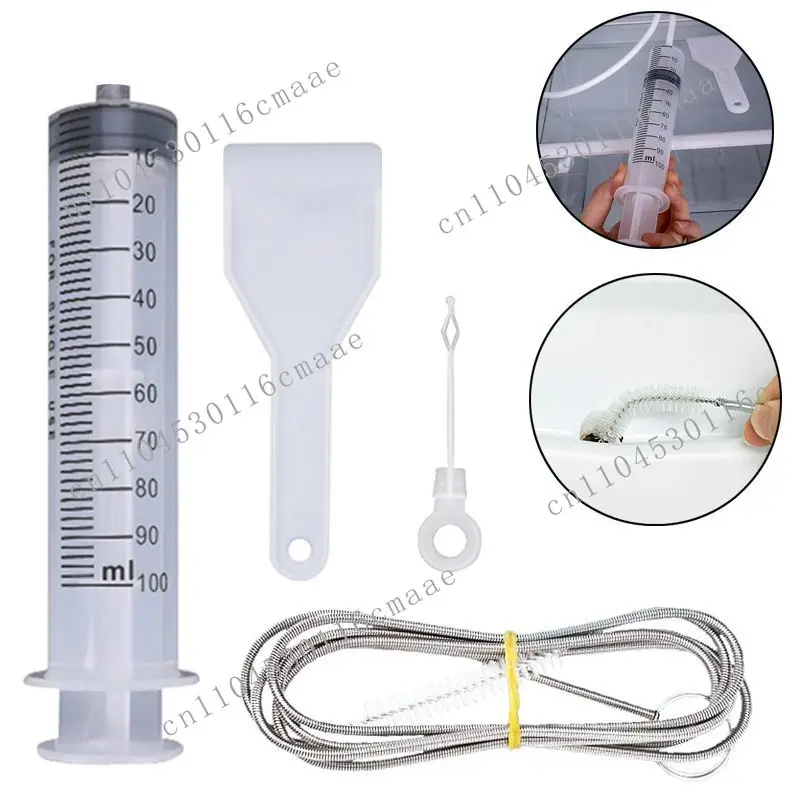 Suitable for 5-piece refrigerator drain hole clogging remover dredging cleaning tool