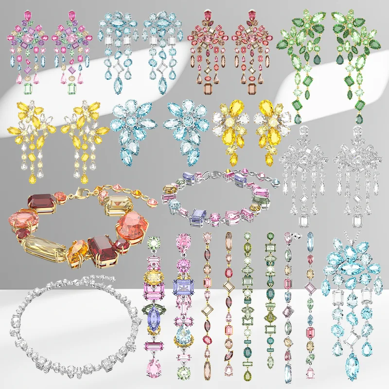 

2025 Classic High-quality Diamond Jewelry Set, A Must-have for Beautiful Women, Can Be Matched with Jewelry From The Same Series