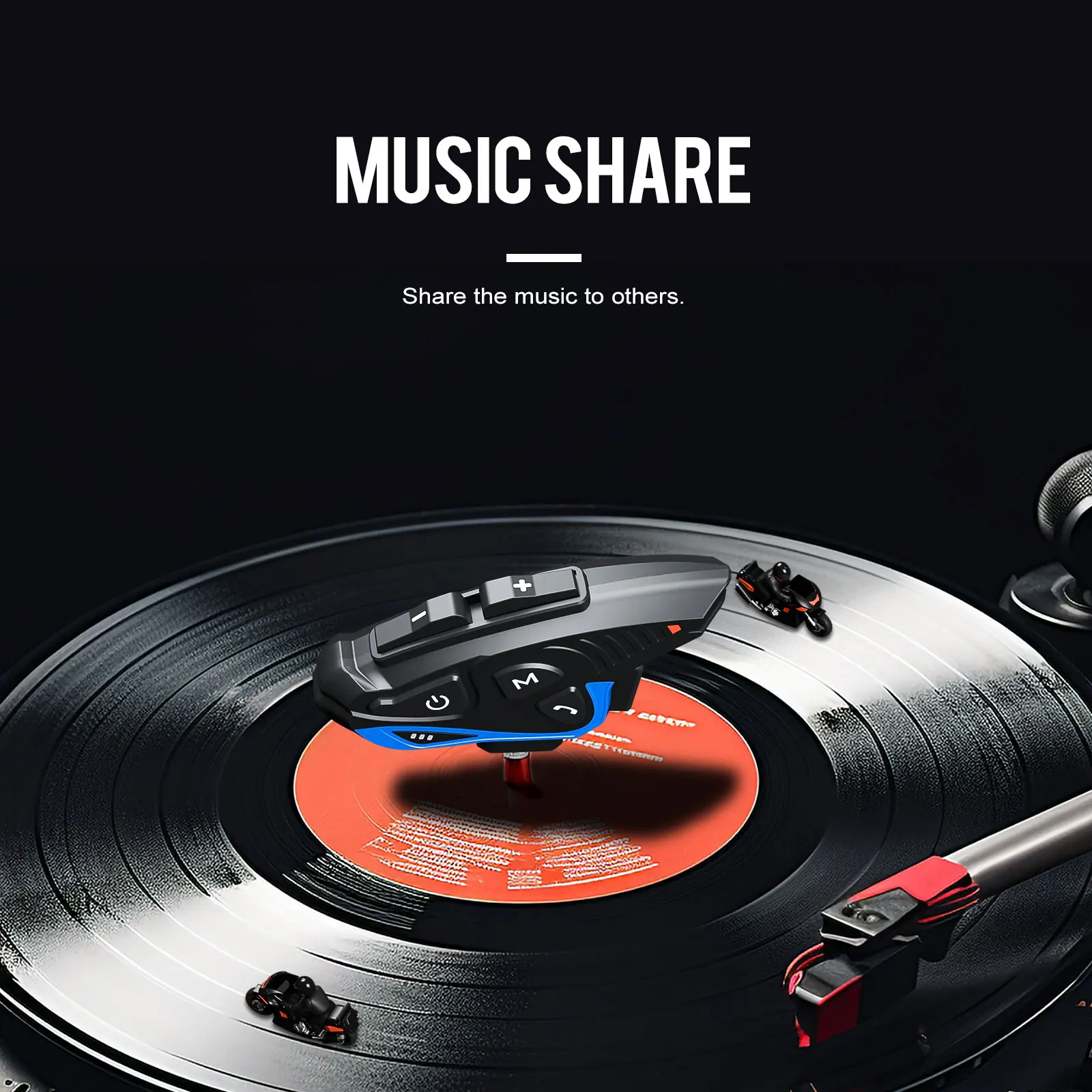 X6 Pro หมวกกันน็อครถจักรยานยนต์ชุดหูฟังอินเตอร์คอม BT 5.1 8 Riders Full Duplex Interphone พร้อม DSP CVC ลดเสียงรบกวนการแชร์เพลง FM