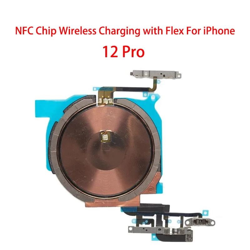 العلامة التجارية اللاسلكية شحن رقاقة لفائف NFC مع زر حجم الطاقة فليكس آيفون 12 ميني برو ماكس شاحن لوحة ملصق فليكس