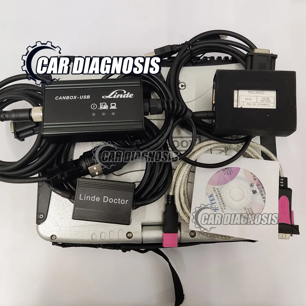 for Linde canbox doctor+Jungheinrich jeti SH et judit Incado Box pathfinder auto forklift truck diagnostic tool+CF19 LAPTOP