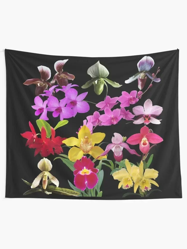 Orchids Galore Tapestry Art Mural Room Decorations Decoration For Bedroom Bedroom Deco Tapestry