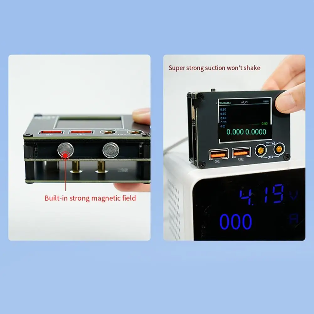 ATV1 Multi-function Ammeter 0-36V 0-8A With 2 Inch IPS Display And UART Analyzer For Mobile Phone Repair Power Supply Testing To