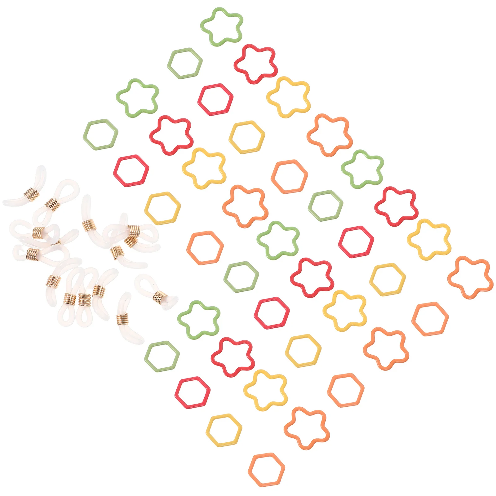 

Woven Marker Buckle Enamel Stitch Markers Geometric Counting Iron Colorful Knitting Crochet