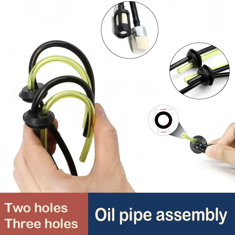 

Universal Fuel Filter Kit with Fuel Pipe Hose Replacement Parts for Brush Cutter Strimmer Lawn Mower Garden Power Tools