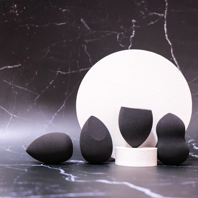 Makeup Egg Black Sponge Water Drop Powder Puff Makeup Tools Do Not Eat Powder Dry and Wet Dual Use Makeup Egg