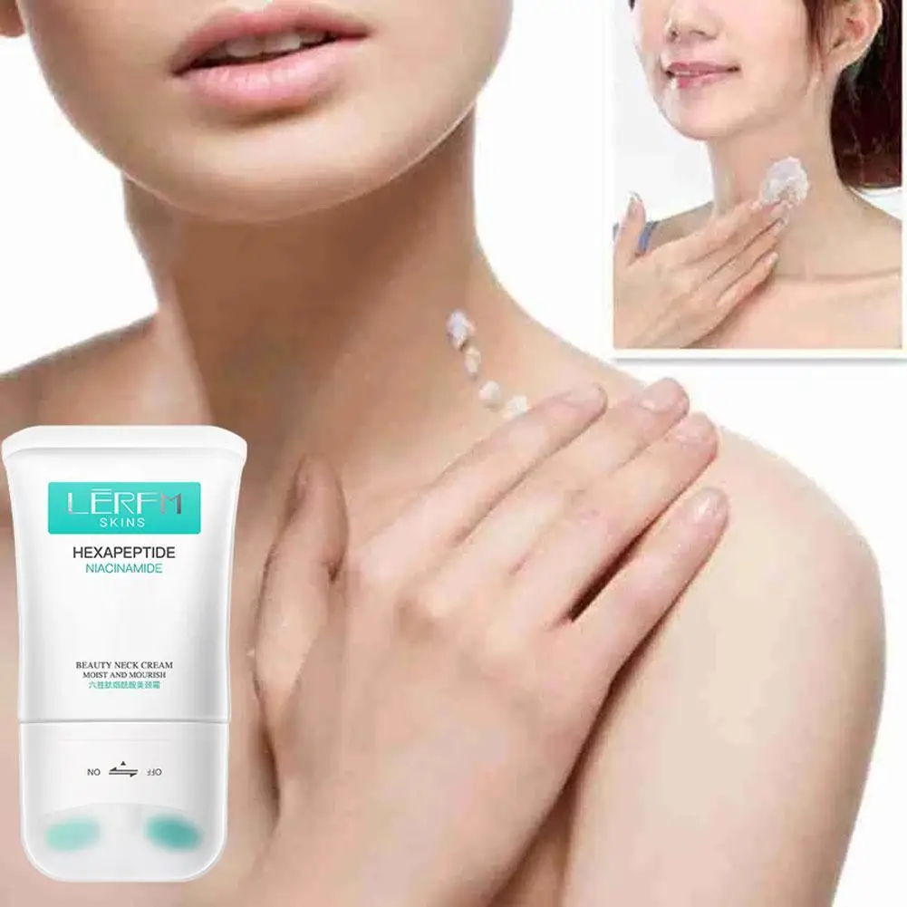 Sechs Peptide Roller Neck Creme Lifting Straffung Anti-Aging entfernen Falten feuchtigkeit spendende glatte pflegende Hals Hautpflege produkte