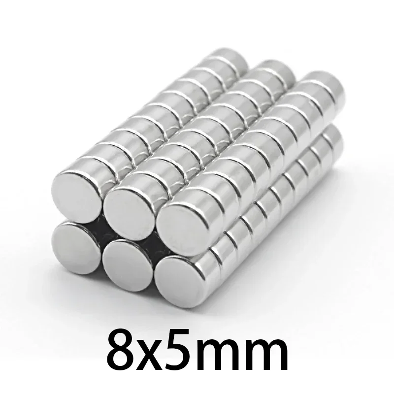 8x5mm Powerful Magnets Strong Disc Magnets For DIY, Building, Scientific, Craft, Education, Home, Office, School 8*5  8x5