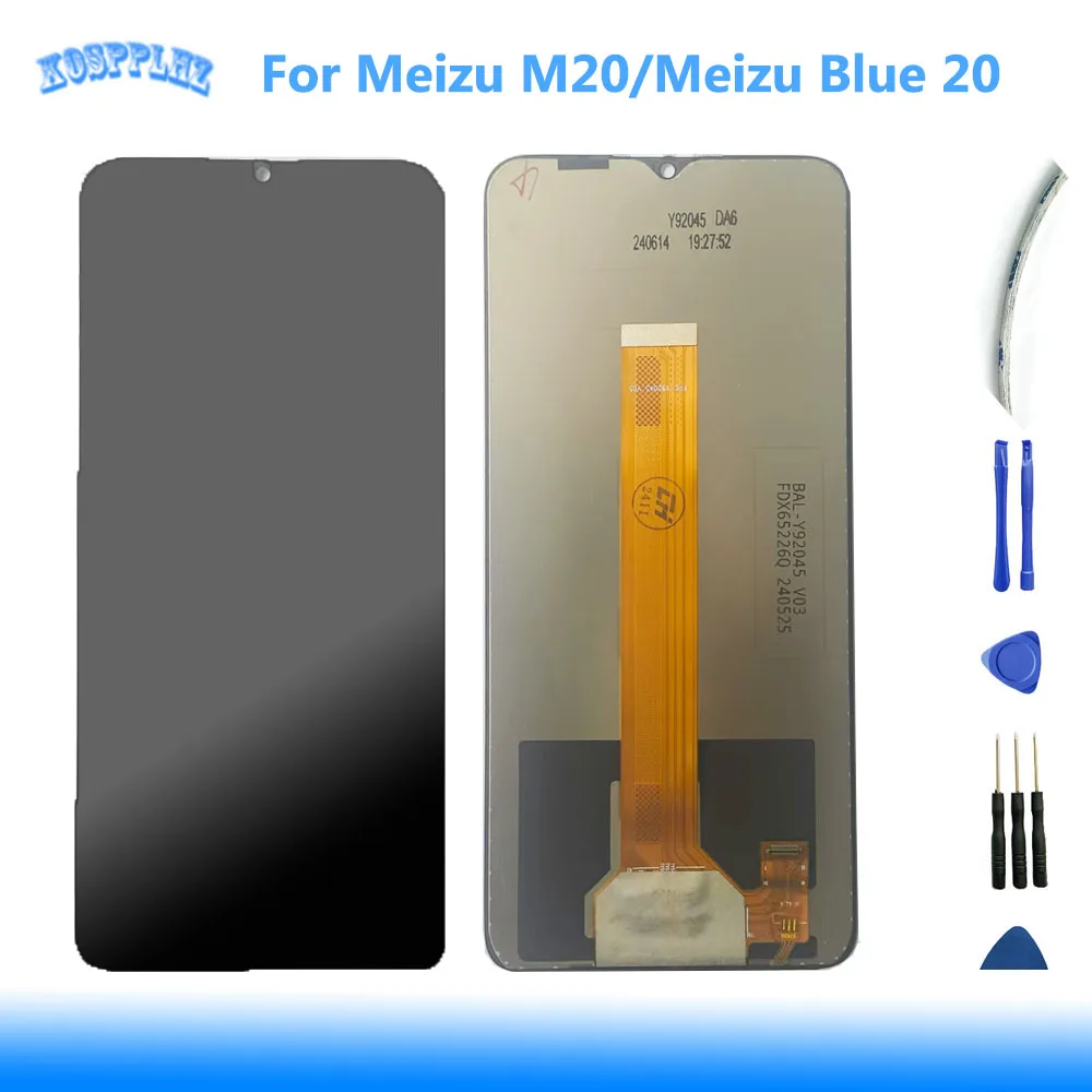 

For Meizu M20 / Meizu Meilan 20 LCD Screen Display Frame+Touch Screen Panel Digitizer For Meizu M20/Meizu Blue 20 Display
