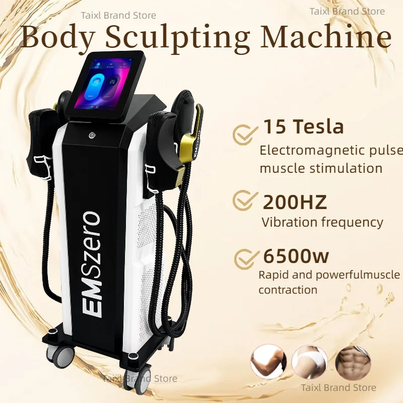 

EMSzero Neo RF Аппарат для коррекции фигуры и подтяжки ягодиц, 6500 Вт, HIEMT Стимулятор мышц, Оборудование для массажа и коррекции тела