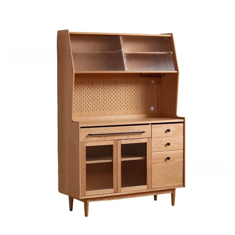 

Solid wood sideboard, Nordic, log, storage, wall locker