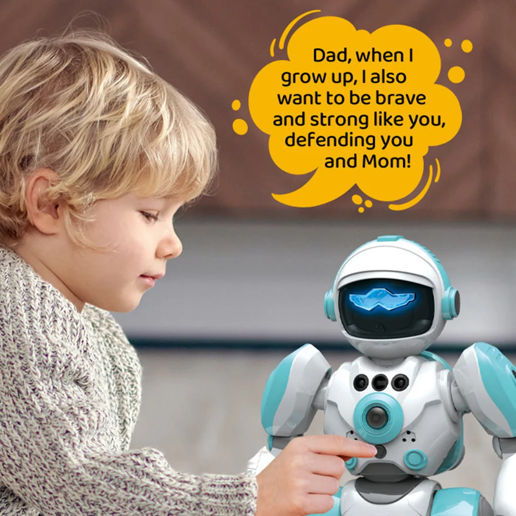 Intelligent RC Robot Voice Gesture Control Programming Machine Music Dancing Toys Recording Electric Robot Toy Children Gift