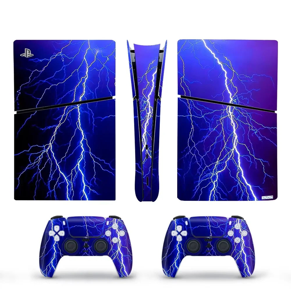 ملصق من الفينيل لجهاز بلاي ستيشن 5 إصدار رقمي نحيف غطاء وحدة التحكم 2 قطعة غطاء وحدة تحكم لوحة الألعاب لملحقات PS5