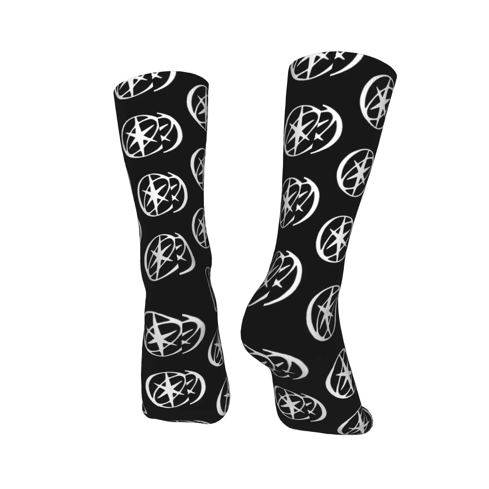 Katseye โลโก้ถุงน่องออกแบบ Harajuku ถุงเท้าฤดูใบไม้ร่วงถุงเท้ากันลื่น Unisex ผู้ชายสเก็ตบอร์ด Breathable ถุงเท้า