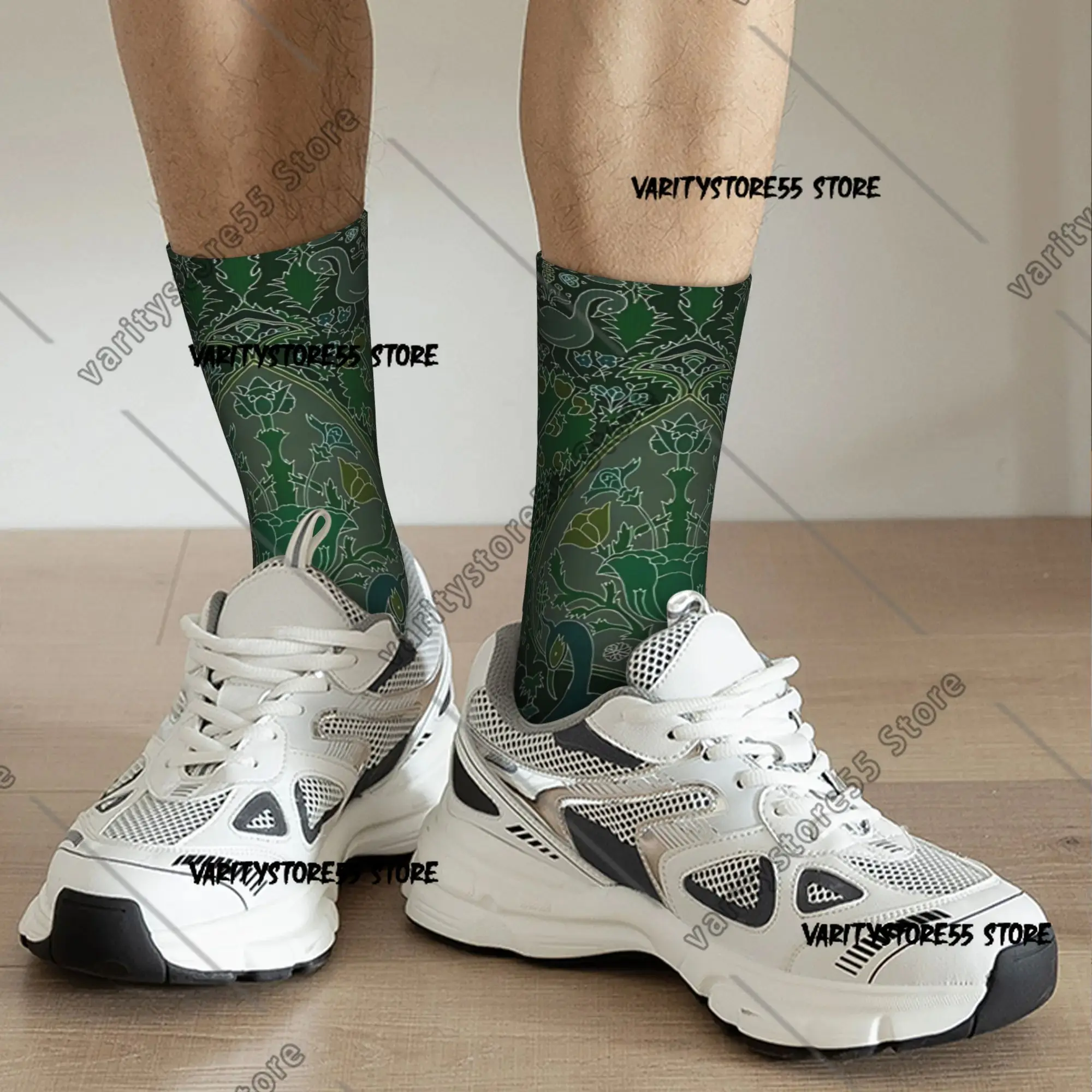 Calcetines deportivos con diseño de ciclismo para hombre, hermosos y nobles, animales de pavo real, diseño para todas las estaciones