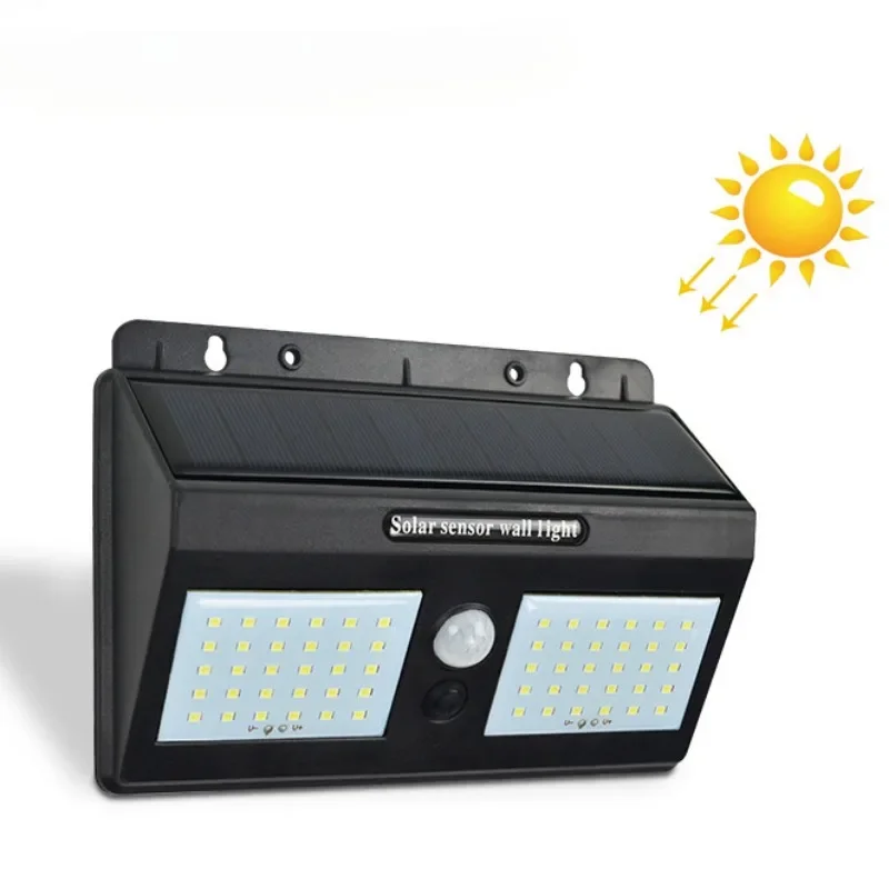 Rechargeable Solar Light 40 LED Waterproof PIR Motion Sensor Security Solar Lamp Outdoor Emergency Wall Light