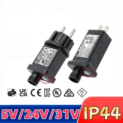 5V 24V 31V Transformer Plug Power Supply 6W 3.6W Suitable for Christmas Halloween LED Equipment Decorations EU US Plug