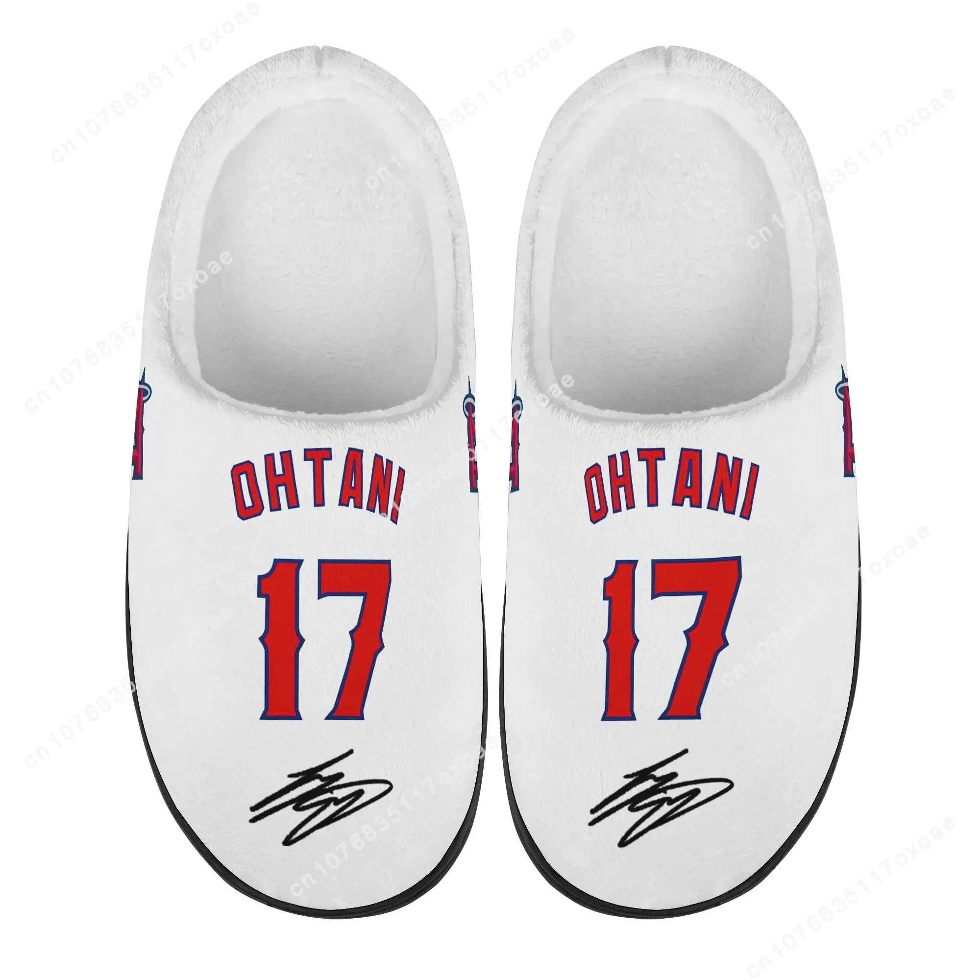 Los Angeles Shotime baseball Home Cotton Slippers Mens Womens Angels Shohei Ohtani No 17 16 Japan Plush Warm Shoes Custom Shoe